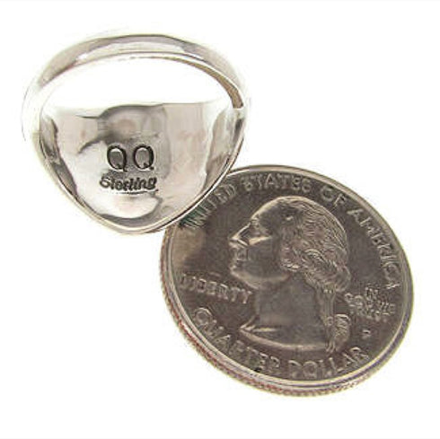 Southwest Multicolor Sterling Silver Ring Size 5-3/4 CS59226